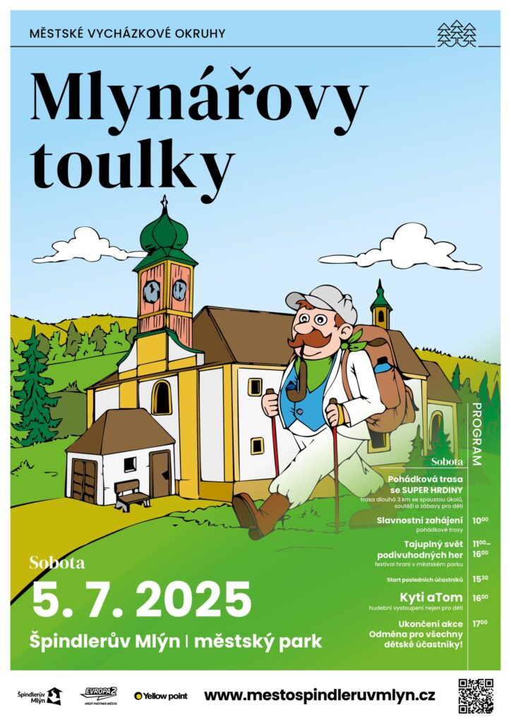 Už zítra startují Mlynářovy toulky! Den plný her, pohádkových příběhů a krkonošského dobrodružství ve Špindlu